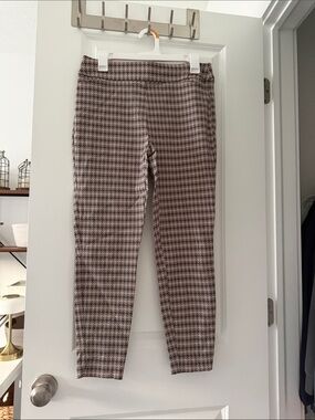 Maurices Brown Houndstooth Slim Chinos